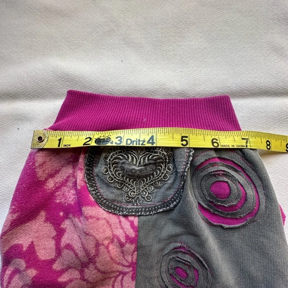 Upcycled Dog Sweater | Medium | Pink & Gray | One-of-a-Kind